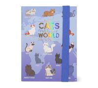 Legami - Agenda Semanal Mini 2025, 12 Meses, Cierre con Elástico, Papel FSC Certificado, Kitty