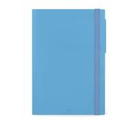 Legami - Agenda semanal y diaria grande 2026, retro azul, 12 meses grandes, cierre con elástico, agenda de enero 2026 a diciembre de 2026, en papel FSC certificado, 17 x 24 cm