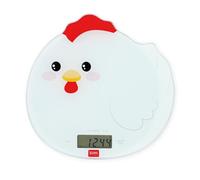 Legami - Báscula de cocina digital, Kitchen Scale, Hen, 7 unidades de medida, botones táctiles ON/TARE y UNIT, máx. 5 kg