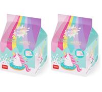 Legami - Bloc Memo Yummy Yummy - Bloc de notas con 250 hojas desmontables, papel FSC certificado, tamaño 7 x 10 x 7 cm, con notas de color rosa, unicornio (Paquete de 2)