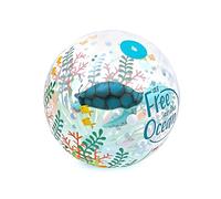 Legami - Bola de Playa Inflable, 2 cámaras de Aire, diámetro 40 cm, Tema Sea Turtle