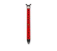 Legami - Bolígrafo bicolor, tema Ladybug, tinta negra y roja, Click&Clack, ideal para la escuela la oficina en casa, bicolor, 1 mm de diámetro de punta