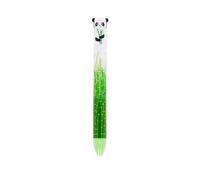 Legami - Bolígrafo bicolor, tema Panda, tinta negra y verde, Click&Clack, ideal para la escuela, la oficina y el hogar, bicolor, punta de 1 mm de diámetro