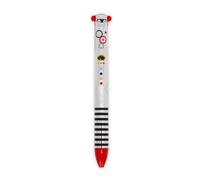 Legami - Bolígrafo bicolor, tinta negra y roja, Click&Clack, ideal para la escuela la oficina en casa, bicolor, 1 mm de diámetro de punta, tema Robot