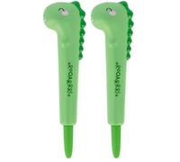 Legami - Bolígrafo de gel antiestrés - Squeezies, papelería para escribir, relajarse, concentrarse, bolígrafo antiestrés, súper suave, tinta azul, diámetro de la punta 1 mm, tema Dino (Paquete de 2)