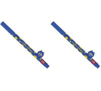 Legami - Bolígrafo de gel con animal decorativo Lovely Friends, tema Monster, evita que ruede, tinta azul, animal extraíble y recombinable, punta de 0,5 mm (Paquete de 2)