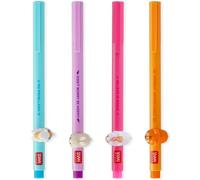 LEGAMI Bolígrafo de gel, diseño de animales decorativos de Lovely Friends, extraíble y recombinable, evita que rueden, punta fina de 0,5 mm, llama, conejo, unicornio, tigre, tinta de colores