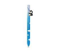 LEGAMI Bolígrafo retráctil Penguin Always Cool - Free Hugs | Bolígrafo azul con punta de 0,7 mm | Bolígrafo de gel recargable para oficina, escuela y estudio