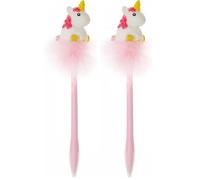 Legami - Bolígrafo Unicornio Brillante, Writing Is Magic, Tinta Azul, Bolígrafo Led para niños y adultos, punta de 0,7 mm, Tema Unicorn (Paquete de 2)