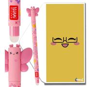 Legami - Bolígrafos borrables de gama completa, incluye sobre de regalo, elige un bonito diseño (mariposa)