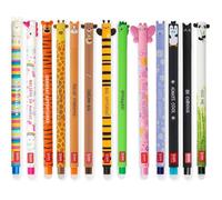 LEGAMI - Bolígrafos de gel borrables con tinta de gel Lama, unicornio, tigre, jirafa, corgi, oso de abeja, dinosaurio, mariposa, hippo, pingüino, panda y kitty