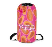 Legami - Bolsa Impermeable para Playa, Canoa, Barco, Kayak, Rafting, Pesca, Bolsa con Cierre hermético, Ligera, compacta, Correa Ajustable, Dry Bag 10 L, Papaya