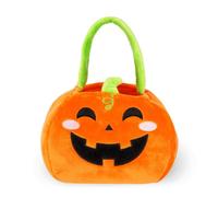 Legami - Bolsa para caramelos, bolsa para caramelos, bolsa de Halloween para caramelos, cesta para golosinas o bromas, de tela y plegable, forma de calabaza