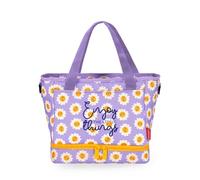 Legami - Bolsa térmica porta almuerzo, bolsa térmica para almuerzo, oficina, trabajo, Lunch Bag de 10,8 litros, correa ajustable, bolsa de hombro, 33 x 22 x 15 cm, Tema Daisy