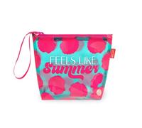 Legami - Bolso de playa para mujer, de mano con cremallera y asa lateral, Bolsa para traje de baño y accesorios de playa, bolso de playa, ideal para niñas y mujeres, 20 x 16 cm