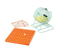 Legami - Bómbola automática, Incluye Bola de Metal giratoria, 90 Bolas numeradas, Tablero, 60 Carpetas Reutilizables, 300 fichas marcadoras y 2 Sobres de Tela