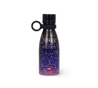 Legami - Botella de Vacío Hot & Cold Mini, Botella de Agua Térmica Ligera y Resistente, Cierre Hermético, Asa de Silicona Desmontable, Acero Inoxidable, Capacidad 300 ml, Tema Stars