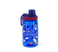 Legami - Botella para niños, ligera, cierre hermético, sin BPA, 400 ml, tema espacial