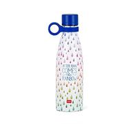 Legami - Botella Térmica, 500 ml, Botella Ligera y Resistente, Cierre Hermético, 12 Horas Bebidas Calientes 24 Horas Frías, Ecológica, Mango de Silicona Extraíble, Acero Inoxidable, Libre de BPA