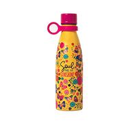 Legami - Hot&Cold, botella térmica de 500 ml, diámetro 7 cm, ligera y resistente, cierre hermético, mango de silicona extraíble, tema Butterfly, Soul full of Sunshine, sin BPA ni ftalatos