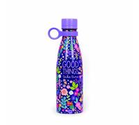 Legami - Botella térmica Hot&Cold, Flowers, 500 ml, Cierre hermético, 12 Horas de Bebidas Calientes y 24 Horas de Bebidas frías, asa de Silicona extraíble, de Acero Inoxidable, sin BPA