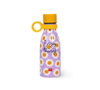 Legami - Botella térmica Vacuum Bottle Hot & Cold Mini, Daisy, ligera y resistente, cierre hermético, asa de silicona extraíble, de acero inoxidable, capacidad 300 ml