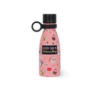 Legami - Botella térmica Vacuum Bottle Hot & Cold Mini, Sushi Cat, ligera y resistente, cierre hermético, asa de silicona extraíble, de acero inoxidable, capacidad 300 ml