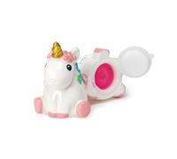 Legami - Brillo de labios sabor vainilla para niña, brillo rosa transparente, 4,5 x 5,5 cm, tema unicornio