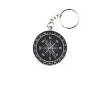 Legami - Brújula llavero, brújula de 4,4 cm de diámetro, de aluminio, con imán, esfera transparente, perfecta para fijar a la bolsa o mochila