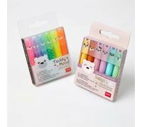 LEGAMI Bundle Teddy's Mood - Juego de 6 mini subrayadores y 6 mini subrayadores, estilo Teddy