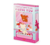 Legami - Caja con 7 sorpresas - 7 Days & 7 Ways to Say I Love You, con Detalles en Barniz UV, Idea de Regalo