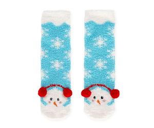 Legami - Calcetines antideslizantes de Navidad ¡It's a Match!, para niños y adultos, Muñeco de Nieve, 35-42