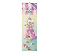 Legami - Calendario 2027 Pared, Good Vibes Only, 12 meses, 16 x 49 cm