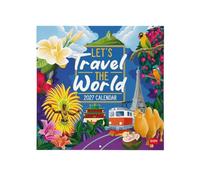 Legami - Calendario 2027 Pared, Let's Travel The World, Calendario de Pared Grande, 12 Meses y Agenda Anual, en Inglés, Espacio para Notas, Signos del Zodiaco, Fiestas Internacionales, 30 x 29 cm