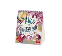 Legami - Calendario de Escritorio 2026, Alice in wonderland, 12 Meses y Planificador Anual, en 6 Idiomas, Signos del Zodiaco, Fiestas Internacionales, 12 X 14,5 Cm