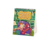 Legami - Calendario de Escritorio 2026, Book lover's, 12 Meses y Planificador Anual, en 6 Idiomas, Signos del Zodiaco, Fiestas Internacionales, 12 X 14,5 Cm