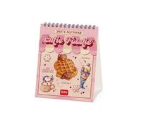 Legami - Calendario de Mesa 2027, Cutie Foodie, 12 meses, 5 cm