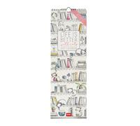 Legami - Calendario de pared 2025, calendario de pared 16 x 49 cm, 12 meses y planificador anual 2026, espacio para notas y notas, en inglés, signos del zodiaco y fiestas internacionales, Sketchy Cats