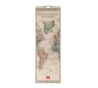 Legami - Calendario de pared 2025, calendario de pared 16 x 49 cm, 12 meses y planificador anual 2026, espacio para notas y notas, 6 idiomas, signos del zodiaco y fiestas internacionales, mapas