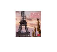 Legami - Calendario de pared 2025, calendario de pared 18 x 18 cm, 12 meses y planificador anual, espacio para notas y notas, 6 idiomas, signos del zodiaco y fiestas internacionales, París