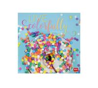 Legami - Calendario de pared 2025 - Calendario de pared grande 30 x 29 cm, 12 meses y planificador anual, espacio para notas y notas, 6 idiomas, signos del zodiaco y fiestas internacionales, Live