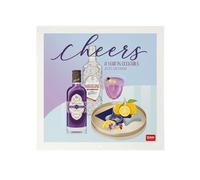 Legami Calendario de pared 2025, calendario de pared grande, 30 x 29 cm, 12 meses y planificador anual, espacio para notas y notas, en inglés, signos del zodiaco y fiestas internacionales, Cheers