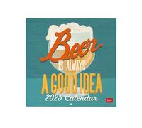 Legami - Calendario de pared 2025 - Calendario de pared grande 30 x 29 cm, 12 meses y planificador anual, espacio para notas y notas, en inglés, signos del zodiaco y fiestas internacionales, cerveza