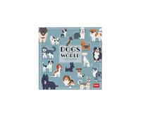 Legami - Calendario De Pared 2026, Dogs Of The World, Calendario de Pared Pequeño, 12 Meses y Planificador Anual, en Inglés, Espacio para Notas, Signos del Zodiaco, Fiestas Internacionales, 18 X 18 Cm