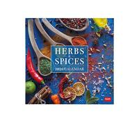 Legami - Calendario de pared 2026, Herbs & Spices, gran calendario de pared, planificador anual y de 12 meses, en 6 idiomas, espacio para notas, signos del zodíaco, días festivos, 30x29 cm