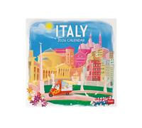 Legami - Calendario de Pared 2026, Italy, Calendario de Pared Grande, 12 Meses y Planificador Anual, en 6 Idiomas, Espacio para Notas, Signos del Zodiaco, Días Festivos Internacionales, 30 x 29 cm