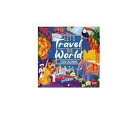 Legami -Calendario De Pared 2026, Let's Travel The World,Calendario de Pared Pequeño, 12 Meses y Planificador Anual, en Inglés, Espacio para Notas, Signos del Zodiaco,Fiestas Internacionales, 18X18 Cm