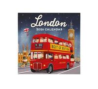 Legami - Calendario de Pared 2026, London, Calendario de Pared Grande, 12 Meses y Planificador Anual, en 6 Idiomas, Espacio para Notas, Signos del Zodiaco, Días Festivos Internacionales, 30 x 29 cm