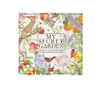 Legami - Calendario de pared 2026, My Secret Garden, calendario de pared grande, 12 meses y planificador anual, en inglés, espacio para notas, signos del zodiaco, fiestas internacionales, 30 x 29 cm
