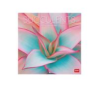 Legami - Calendario de Pared 2026, Succulents, Calendario de Pared Grande, 12 Meses y Planificador Anual, en 6 Idiomas, Espacio para Notas, Signos del Zodiaco, Días Festivos Internacionales, 30x29 cm